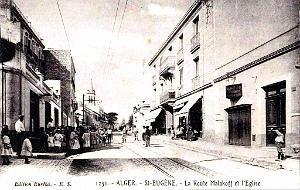 Alger - Saint Eugene - Route Malakoff et l'Eglise